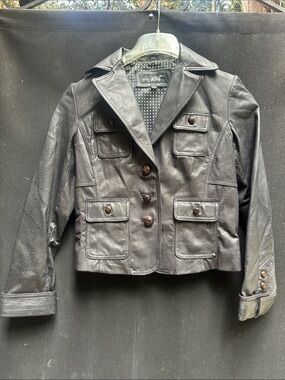 Black Rivet Leather Jacket
